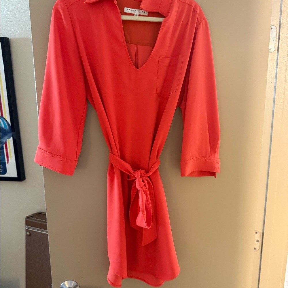 Trina Turk Vibrant Orange Dress